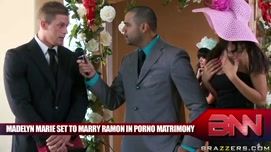 Кадр №2 с порно видео: Невеста начала трахать своего жениха прямо на свадьбе